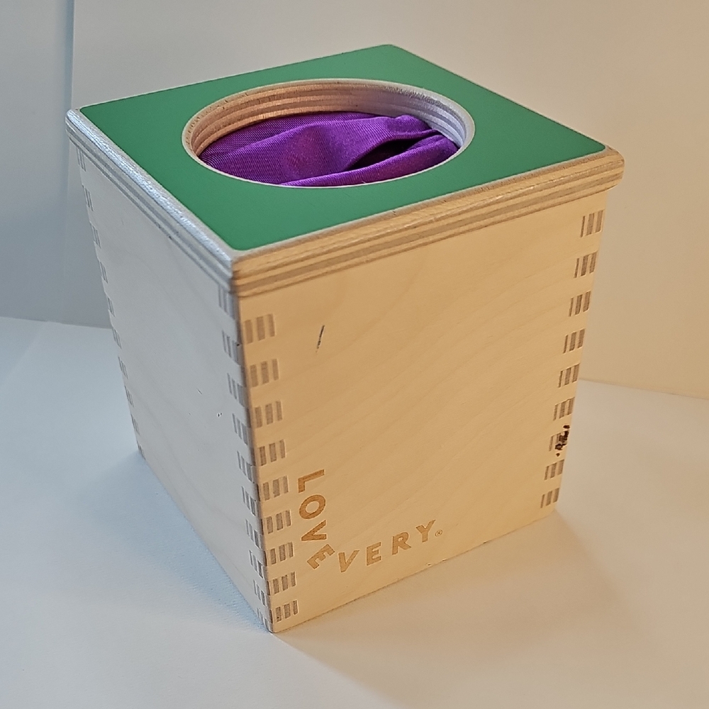 Lovevery Magic Tissue Box, Montessori Wooden Toy